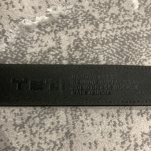 Yeti NIB Black Genuine Leather Belt - Picture 6 of 11
